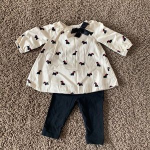 Baby gap tunic and leggings 3-6 mon
